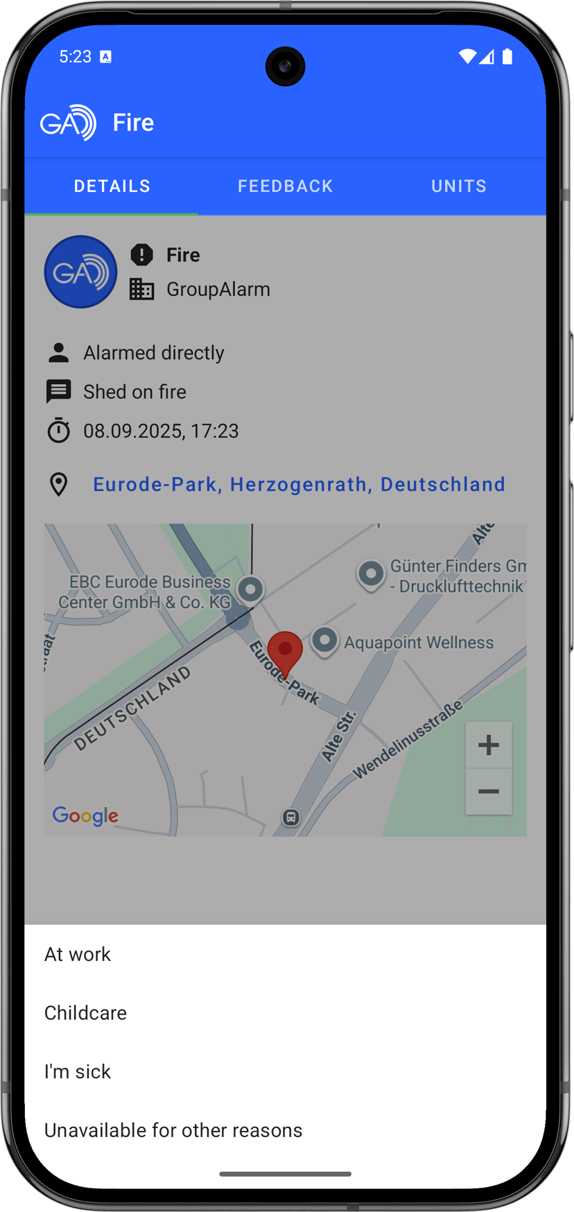 Alarm comments allow for more detailed feedback