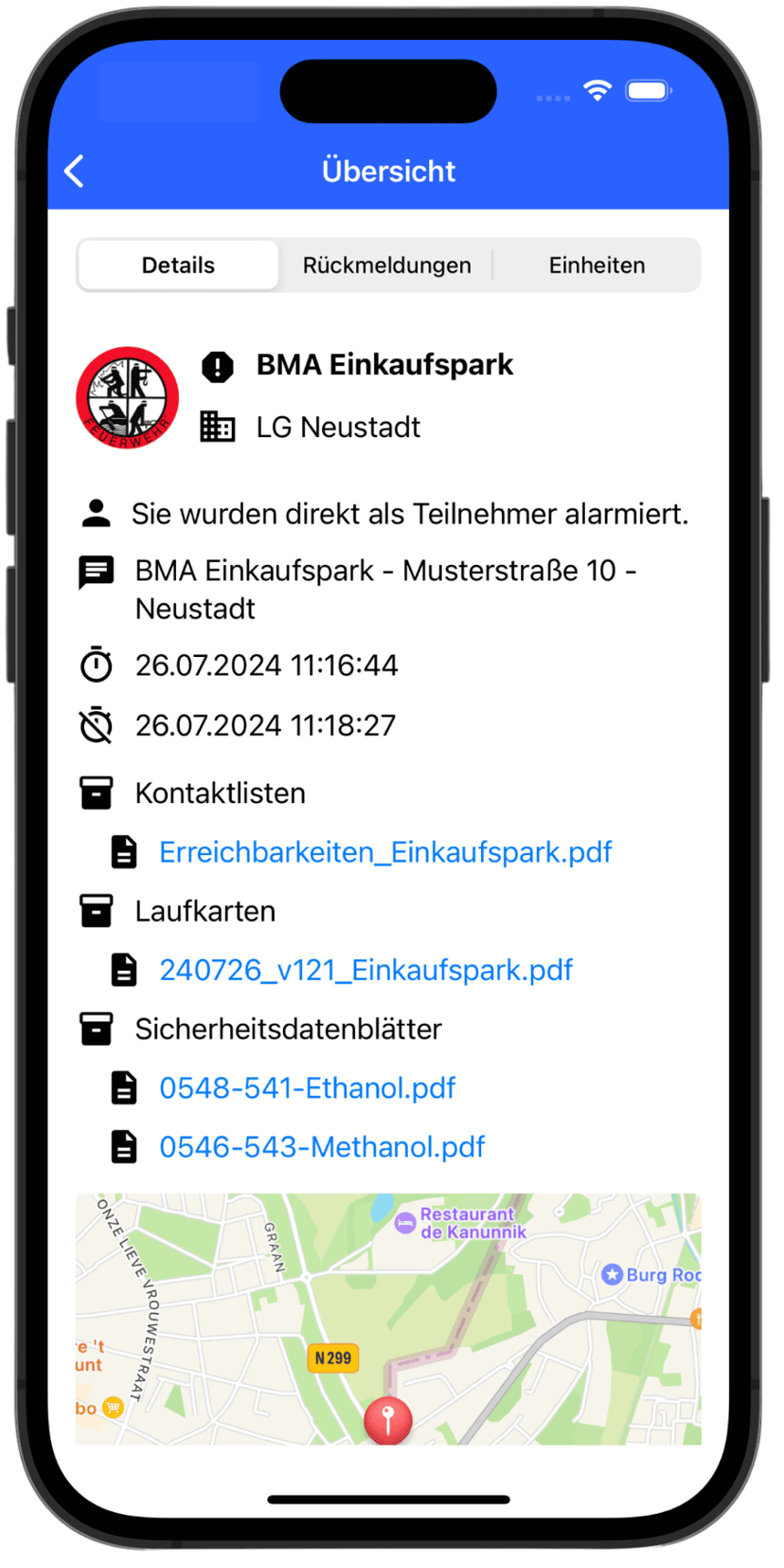 Dokumentenmanagement in GroupAlarm