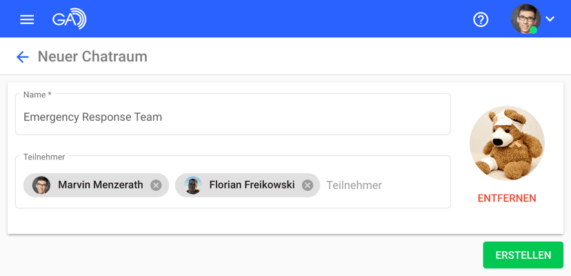 Eigene Chaträume im Messenger