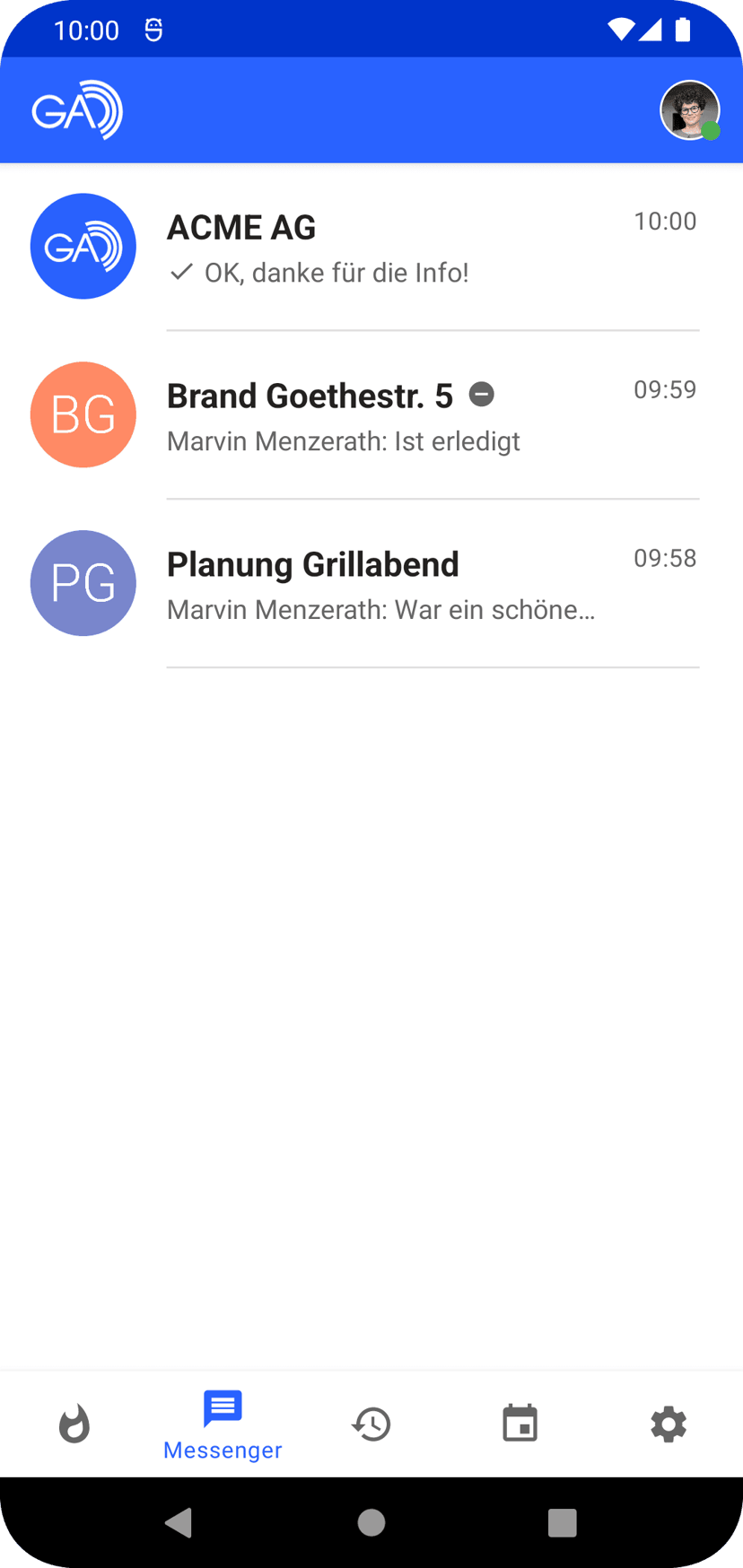 Messenger-Räume löschen