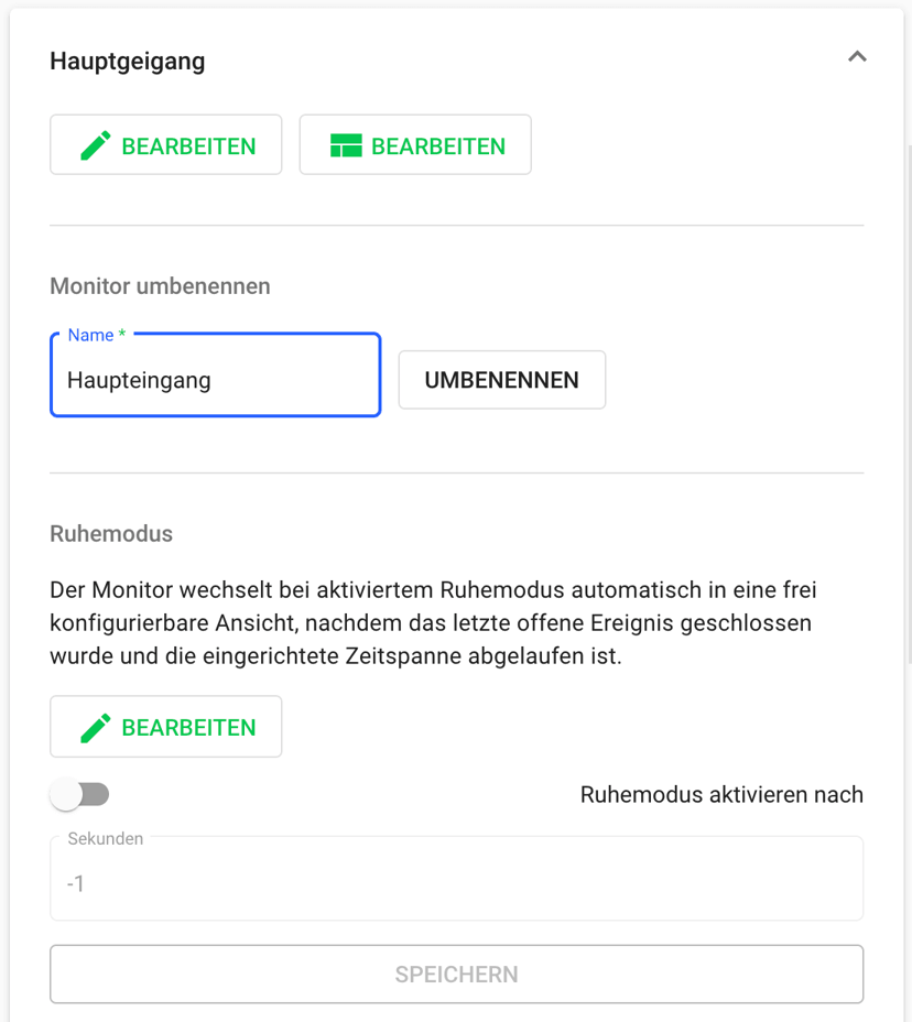 Monitor umbenennen