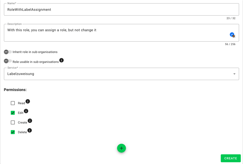 New role for assigning Labels