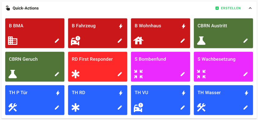 Verbesserte Ansicht der Quick-Actions